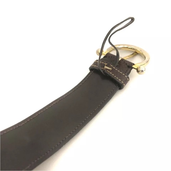 GUCCI Horse Bit Brown Leather 75cm Mens Belt - Picture 14 of 15
